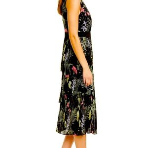 Ted Baker Malinae Highland Tiered silk dress sz 1